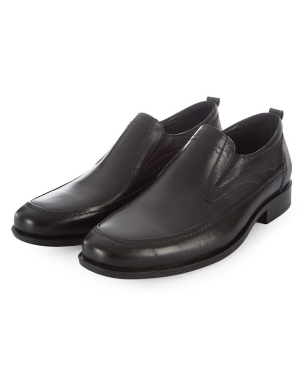کفش راحتی چرم مردانه مشکی چرم مشهدMashhad leather مدل J5977