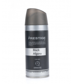 اسپری دئودورانت مردانه پرستیژ Prestige مدل Black Afgano حجم 150 میلی لیتر