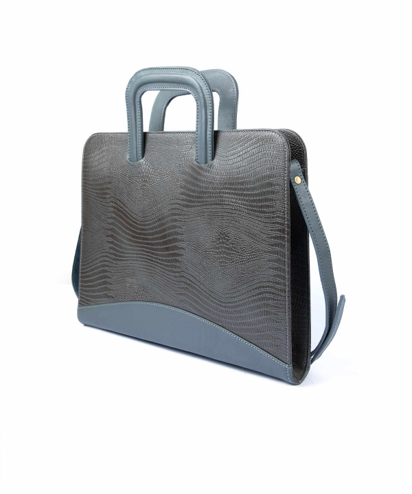 کیف اداری مردانه چرم طبیعی صاد Saad کد RV0602