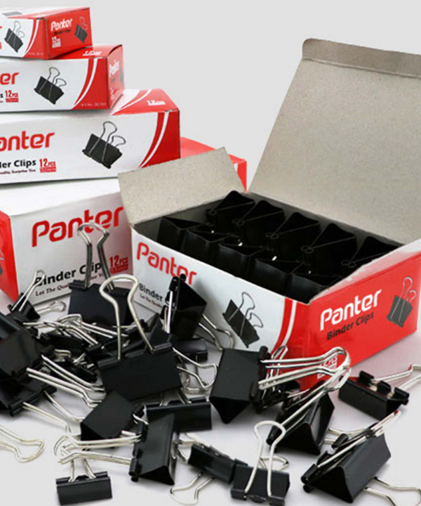گیره دوبل فلزی پنتر Panter مدل BC 101 بسته 12 عددی