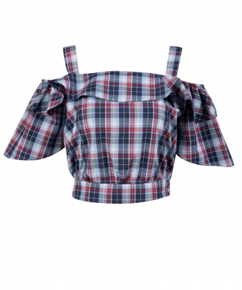 ست بلوز نیم تنه و شلوارک دامنی زنانه تولیکا Tulika کد 41604