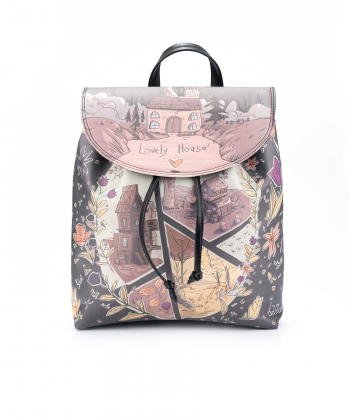 کوله پشتی طرح دار زنانه دندی Dandy مدل lovely house