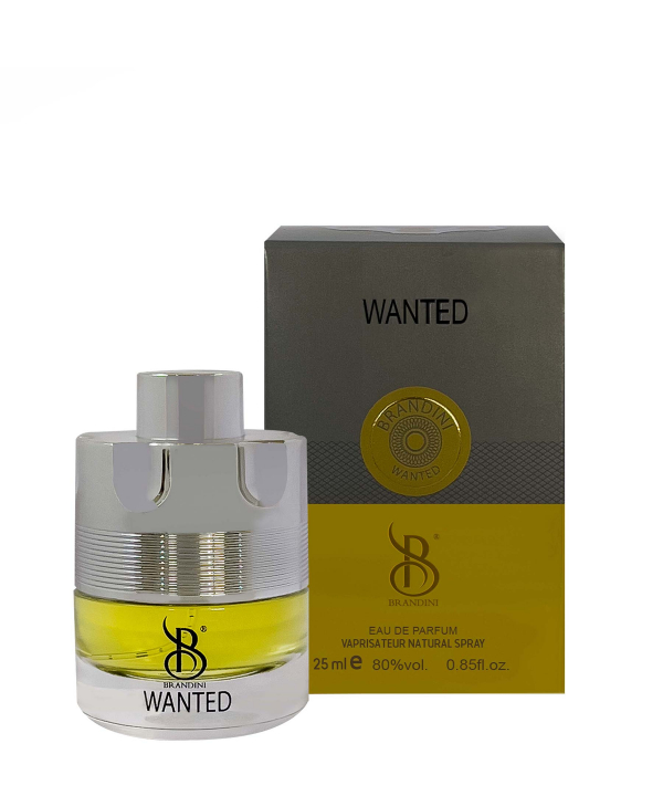 عطر جیبی مردانه برندینی Brandini مدل Wanted حجم 25 میلی‌لیتر