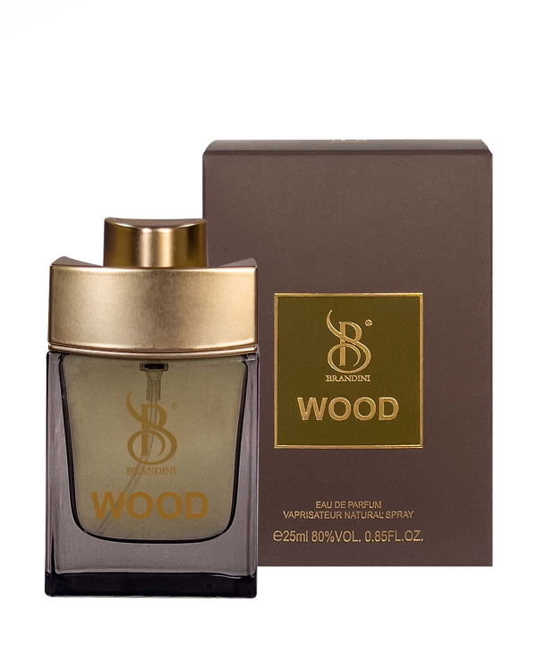 عطر جیبی مردانه برندینی Brandini مدل Wood حجم 25 میلی‌لیتر