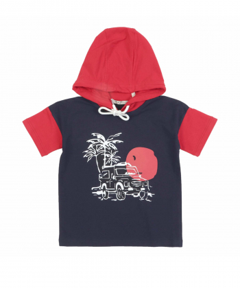 تیشرت کلاه دار پسرانه پیانو Piano کد 11025-1