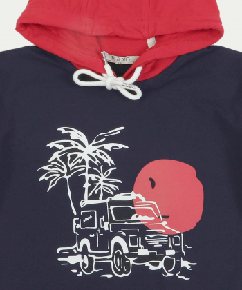 تیشرت کلاه دار پسرانه پیانو Piano کد 11025-1