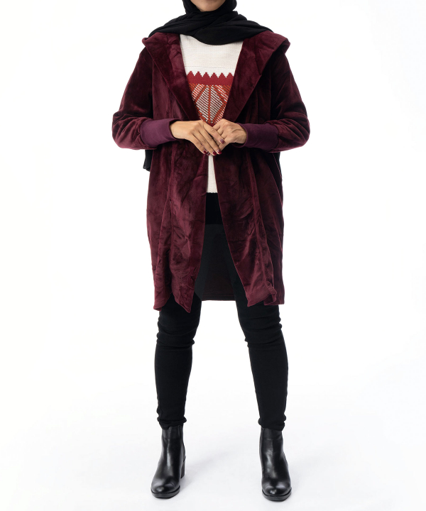 مانتو مخمل زنانه جوتی جینز JootiJeans کد 04722631