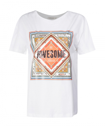 تیشرت طرحدار زنانه ال سی وایکیکی LC Waikiki کد 0SI323Z8