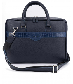 کیف اداری مردانه چرم طبیعی چرم کروکو Croco Leather مدل ال وی
