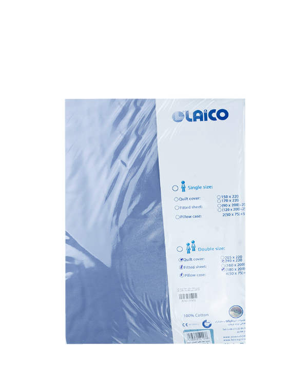 سرویس ملحفه کیسه ای دو نفره 6 تکه لایکو Laico کد 204175