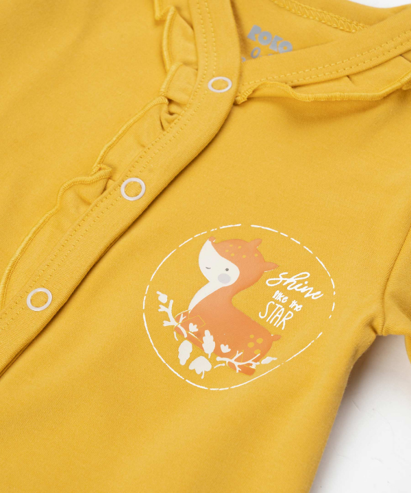 سرهمی جورابدار نوزاد دخترانه روکو Roko طرح Little Deer