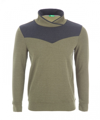 هودی یقه ایستاده بالا تیکه