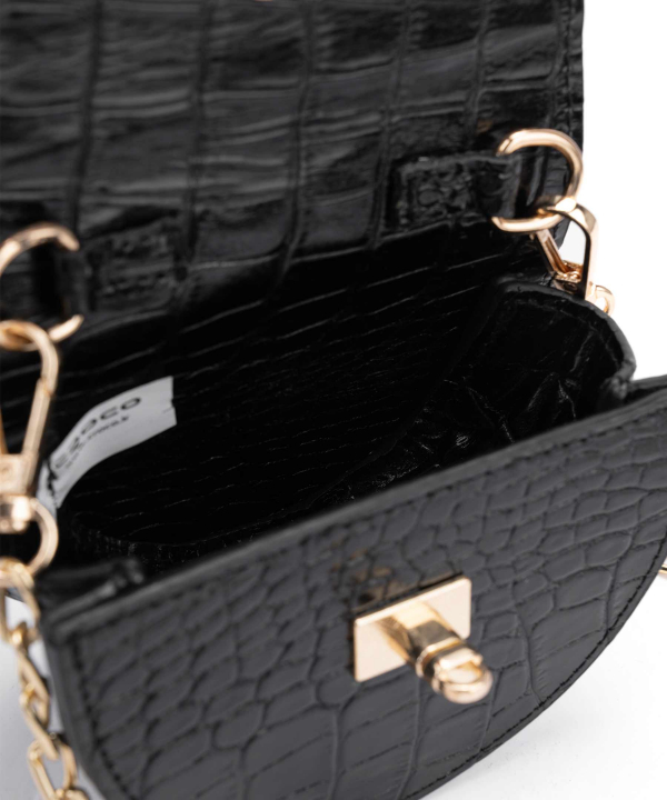 کیف دوشی کوچک زنانه چرم طبیعی چرم کروکو Croco Leather مدل گوچی