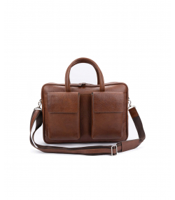 کیف اداری مردانه چرم طبیعی چرم کروکو Croco Leather مدل بمبئی