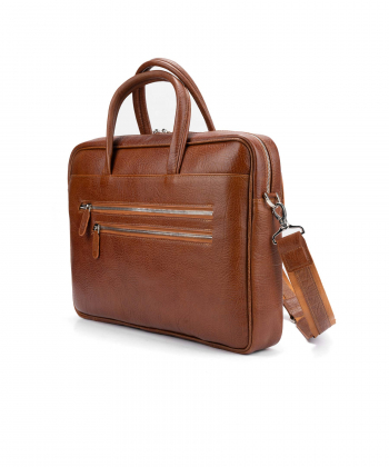 کیف اداری مردانه چرم طبیعی چرم کروکو Croco Leather مدل بمبئی