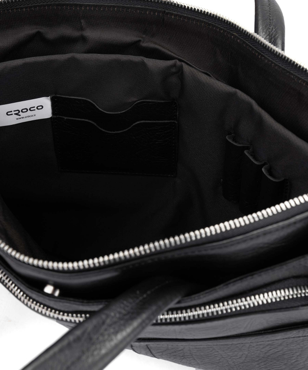 کیف اداری چرم طبیعی چرم کروکو Croco Leather مدل کارلا