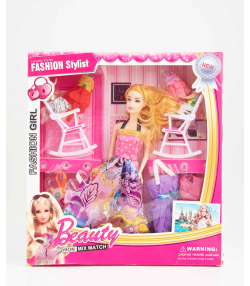 عروسک باربی با وسایل کی تویز Kitoys کد 9016DOLL
