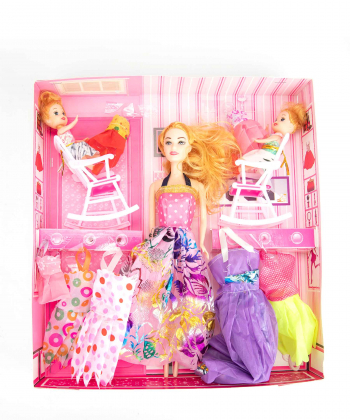 عروسک باربی با وسایل کی تویز Kitoys کد 9016DOLL