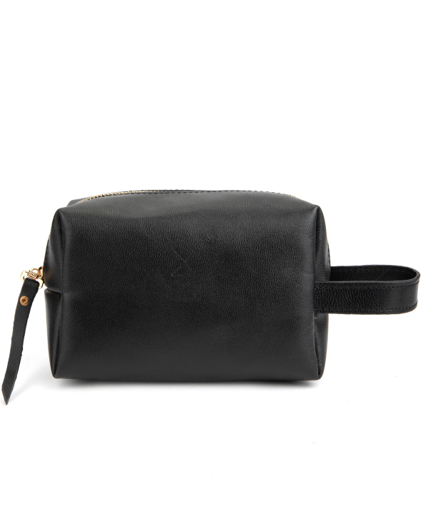کیف لوازم آرایشی چرم طبیعی زنانه چرم لانکا Lanka Leather کد CSB-2