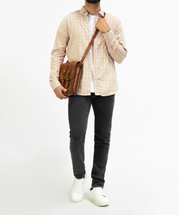 پیراهن چهارخانه مردانه جوتی جینز JootiJeans کد 21531027