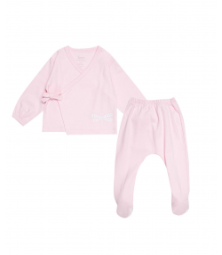 ست بلوز شلوار دخترانه نوزاد بی سی سی BCC مدل Mellow Pink