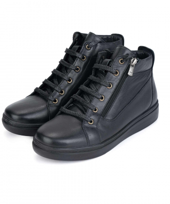 نیم بوت چرم طبیعی زنانه مارال چرم Maralleather مدل لورنتوم