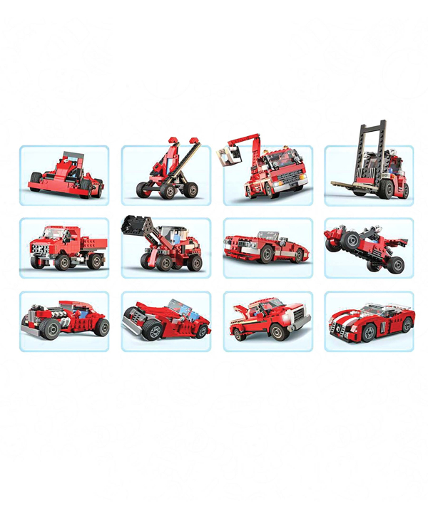 لگو ساختنی 23 مدل ماشین اسباب بازی آوا Ava Toy Factory