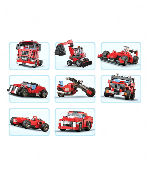 لگو ساختنی 23 مدل ماشین اسباب بازی آوا Ava Toy Factory