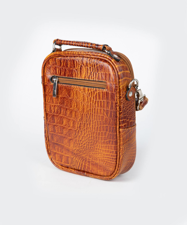 کیف دوشی مردانه چرم طبیعی شهر چرم Leather City کد H3013