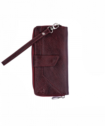 کیف پول زنانه چرم طبیعی شهر چرم Leather City کد H3016
