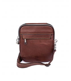 کیف دوشی مردانه چرم طبیعی شهر چرم Leather City کد H3015
