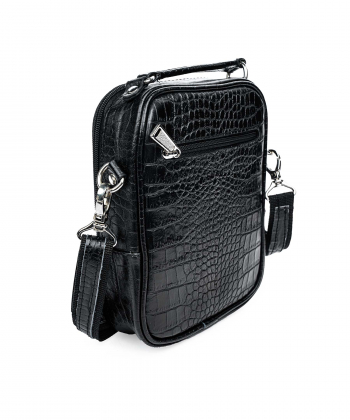 کیف دوشی مردانه چرم طبیعی شهر چرم Leather City کد H3013