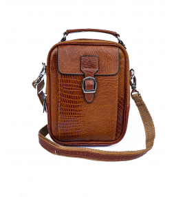 کیف دوشی مردانه چرم طبیعی شهر چرم Leather City کد H3013