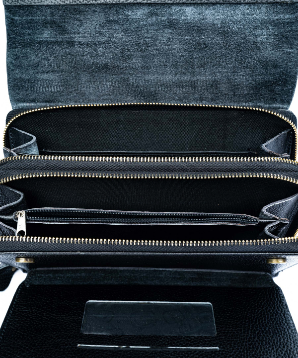 کیف پاسپورتی چرم طبیعی شهر چرم Leather City کد H3006