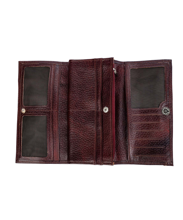 کیف پول مردانه چرم طبیعی شهر چرم Leather City کد H3020