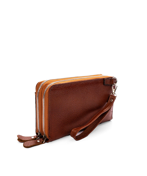 کیف پاسپورتی چرم طبیعی شهر چرم Leather City کد H3009