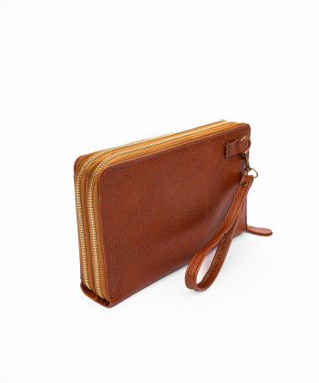 کیف پاسپورتی چرم طبیعی شهر چرم Leather City کد H3008