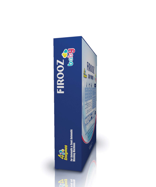 پودر صابون لباسشویی 4 آنزیم فیروز Firooz وزن 400 گرم