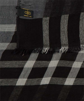 شال پاییزه دو لایه چهار خانه