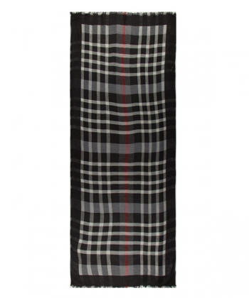 شال پاییزه دو لایه چهار خانه