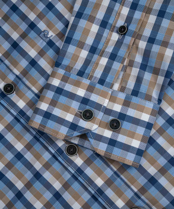 پیراهن چهارخانه مردانه پیر کاردین Pierre Cardin کد 9904427