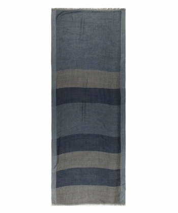 شال پاییزه دو لایه راه راه