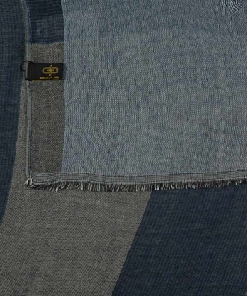 شال پاییزه دو لایه راه راه