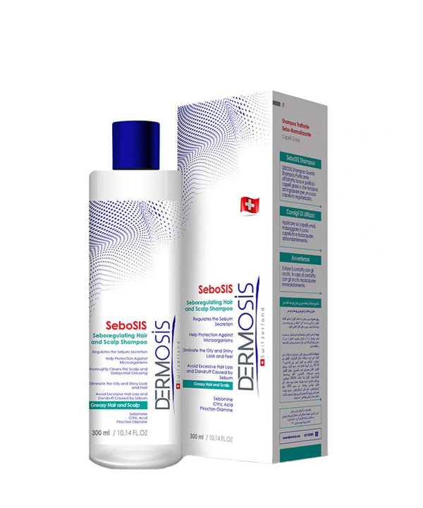 شامپو مناسب موی چرب درموسیس Dermosis حجم 300 میلی‌لیتر