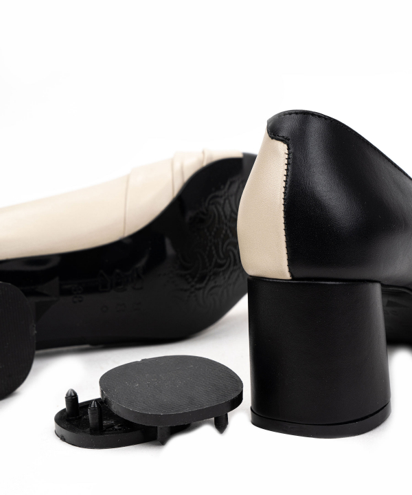 کفش پاشنه بلند چرم طبیعی زنانه چرم مشهد Mashad Leather کد J2556