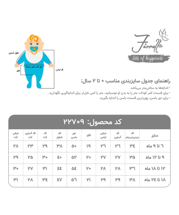 ست سه تکه نوزاد پسرانه فیورلا Fiorella کد 22709