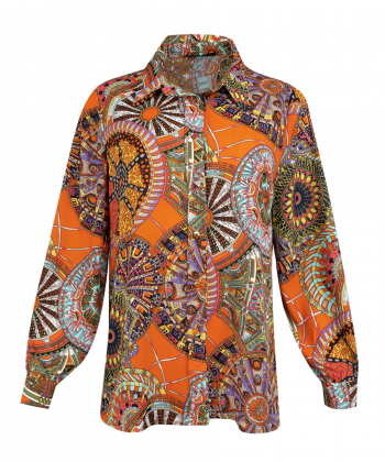 شومیز طرح دار زنانه برنس Bornos کد 98386