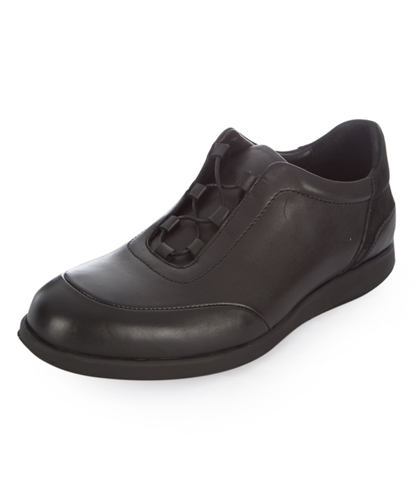 کفش چرم مردانه مشکی چرم مشهدMashhad leather مدل J5956