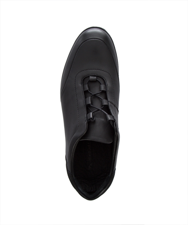 کفش چرم مردانه مشکی چرم مشهدMashhad leather مدل J5956