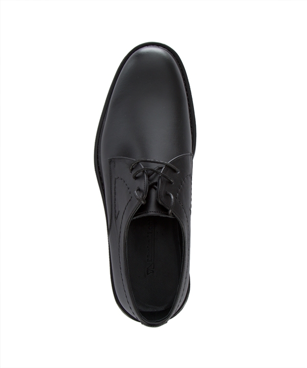 کفش چرم مردانه مشکی چرم مشهدMashhad leather مدل J5556